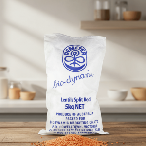 Biodynamics Lentils Split Red 5 kg - Buy Online Sydney | Frozberries