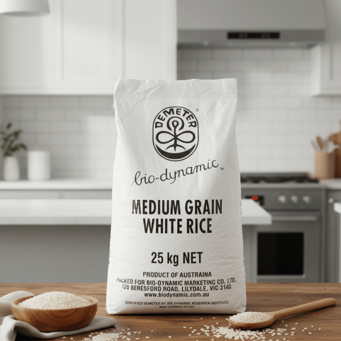 Bio Dynamics White Rice 25kg - Buy Online Sydney | Frozberries