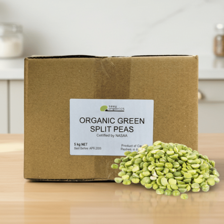 Biodynamics Peas Green Split Organic 5kg - Buy Online Sydney | Frozberries