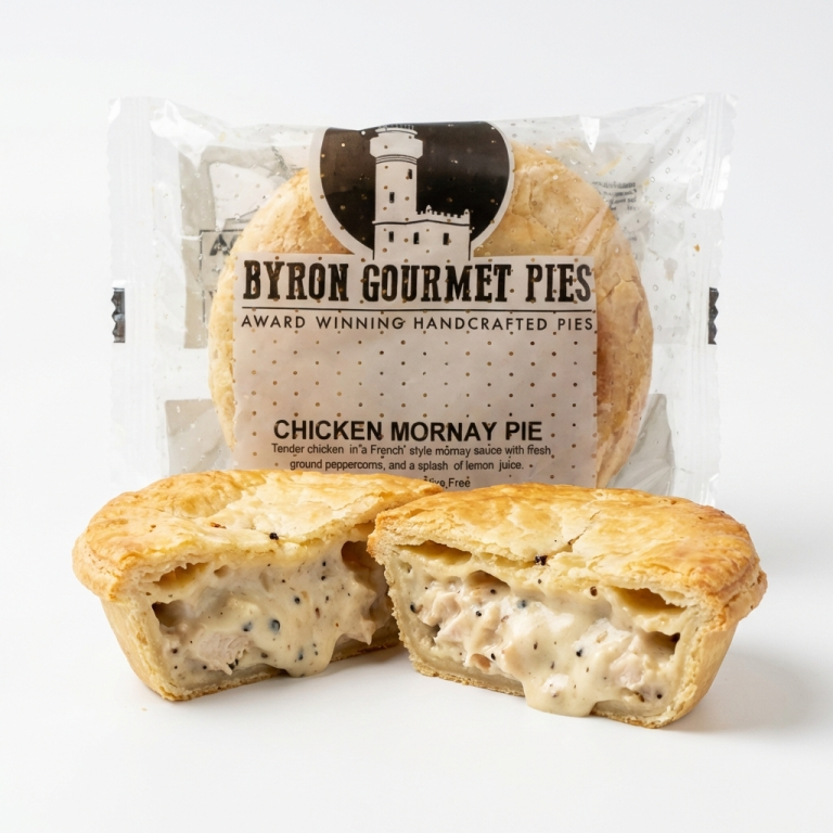 Byron Gourmet Chicken Mornay Pie - Buy Product Online Sydney NSW | Frozberries