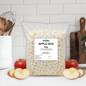 Harvestime Red Fuji Apple Dice 1Kg - Buy Online Sydney | Frozberries