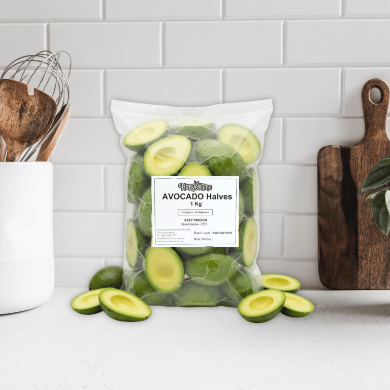 Harvestime Avocado Halves 1Kg - Buy Online Sydney | Frozberries
