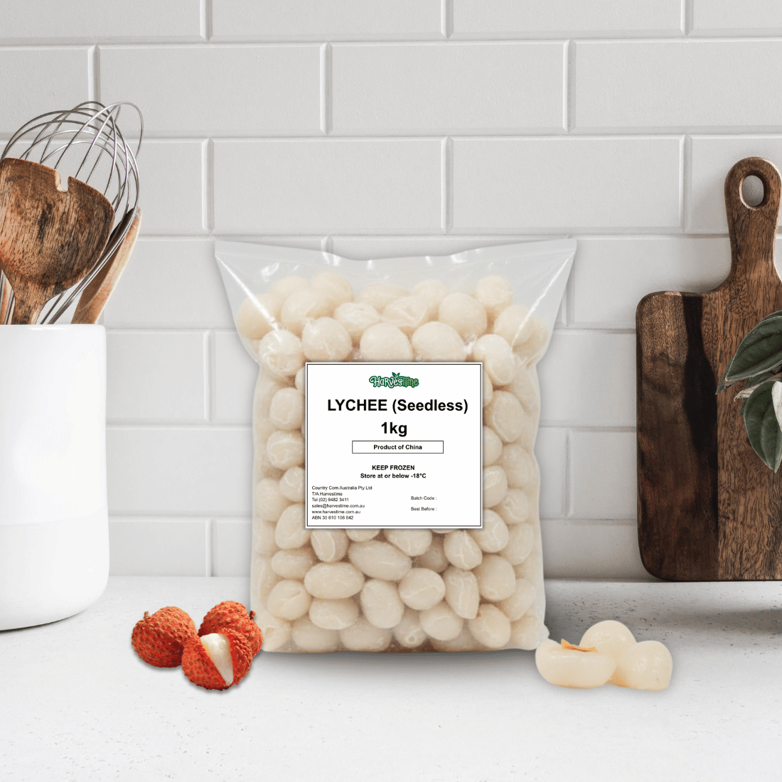 Harvestime Lychee 1kg Harvestime Lychee 1Kg - Buy Online Sydney | Frozberries