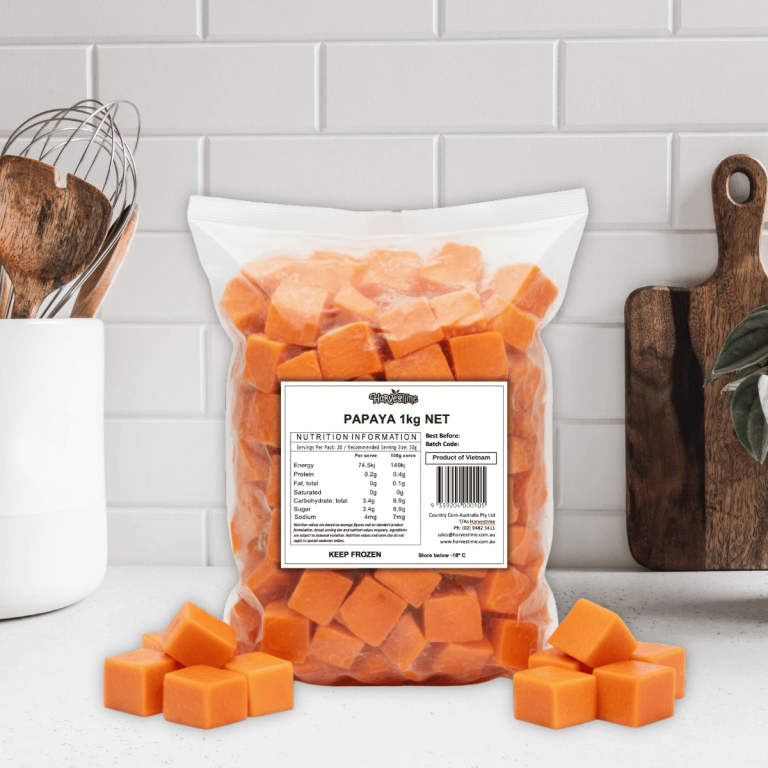 Harvestime Papaya 1Kg (Paw Paw) - Buy Product Online Sydney NSW | Frozberries