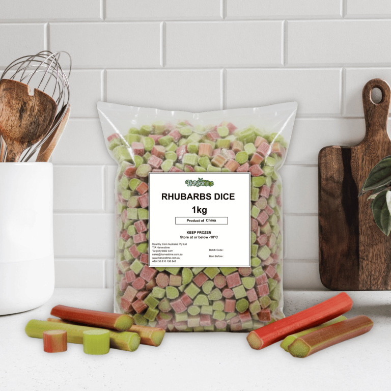 Harvestime Rhubarb Cuts 1Kg - Buy Product Online Sydney NSW | Frozberries