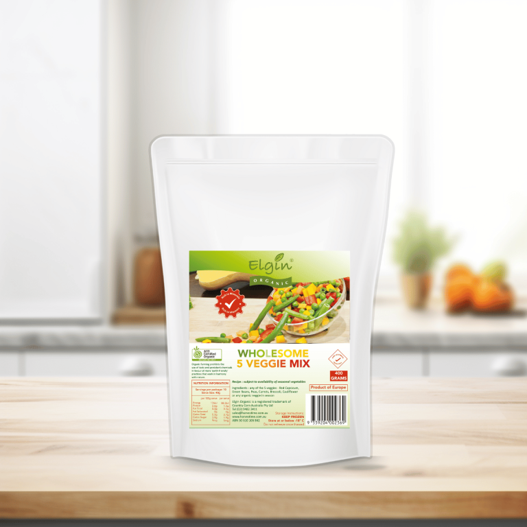Elgin Organic 5 Veggie Mix 400g - Buy Online Sydney | Frozberries