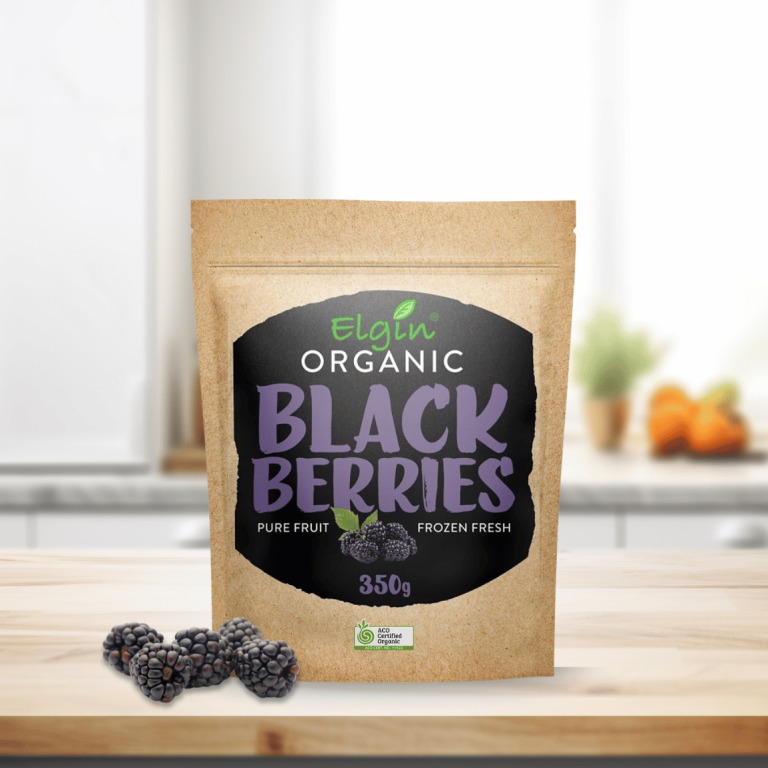 Elgin Organic Blackberries 350g - Buy Online Sydney | Frozberries