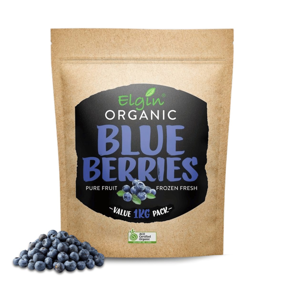 Organic Blueberries 350g Elgin Organic Blueberries 1kg - Buy Online Sydney | Frozberries