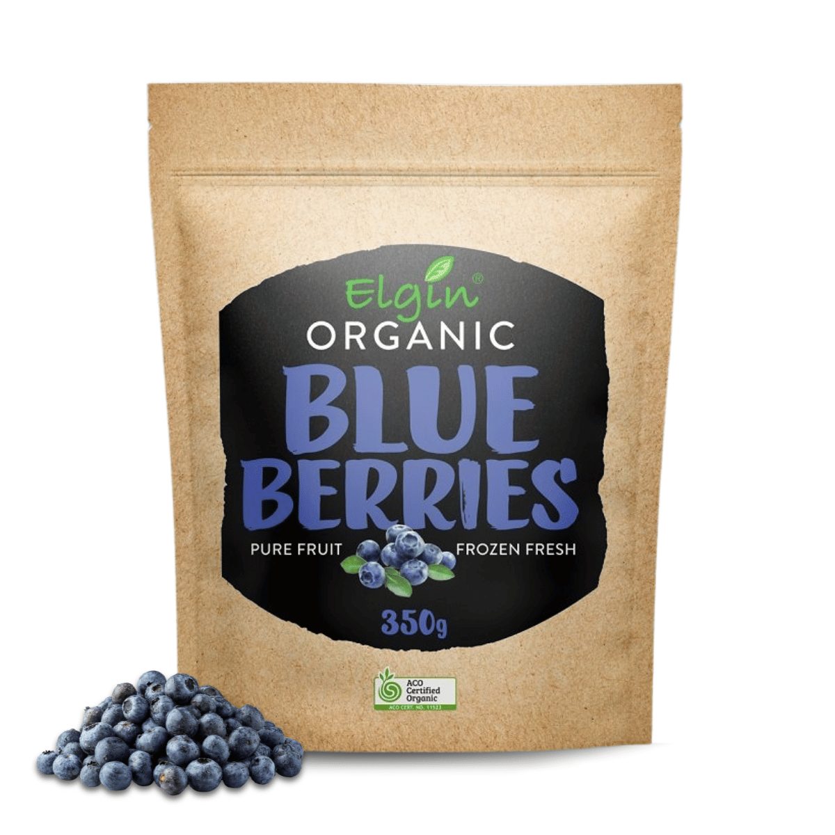 Organic Blueberries 350g (2) Elgin Organic Blueberries 350g - Buy Online Sydney | Frozberries