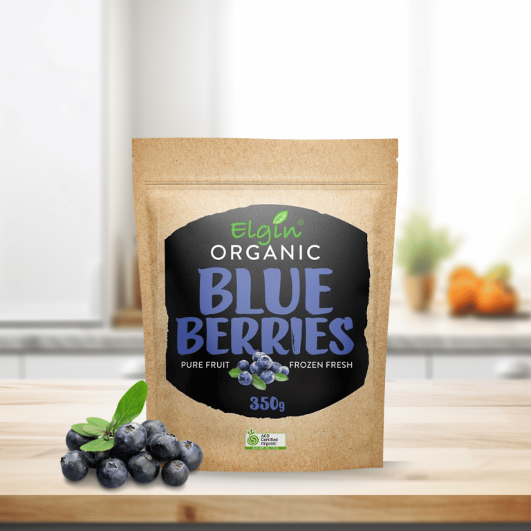 Elgin Organic Blueberries 350g - Buy Online Sydney | Frozberries