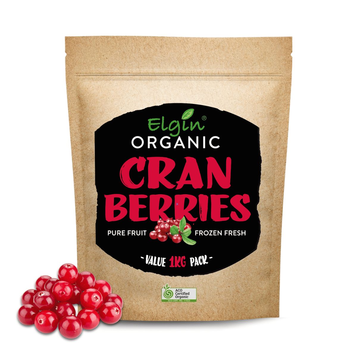 Elgin Organic Cranberries 1Kg - Buy Online Sydney | Frozberries