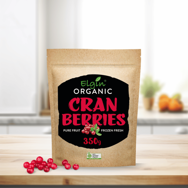 Elgin Organic Cranberries 350g - Buy Online Sydney | Frozberries