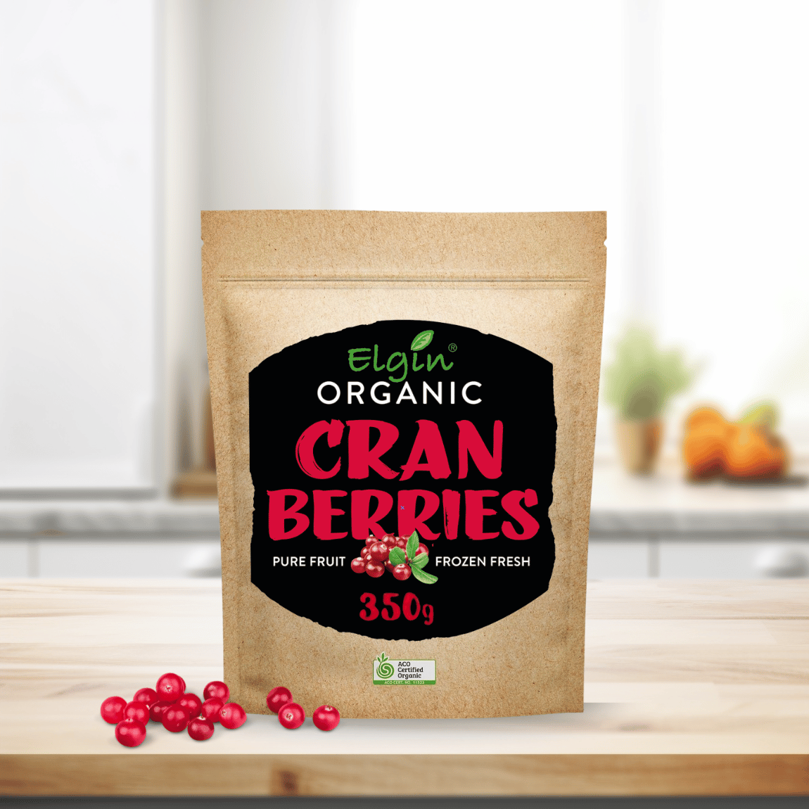 Elgin Organic Cranberries 350g - Buy Online Sydney | Frozberries