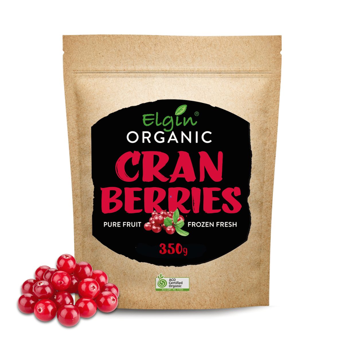 Elgin Organic Cranberries 350g - Buy Online Sydney | Frozberries