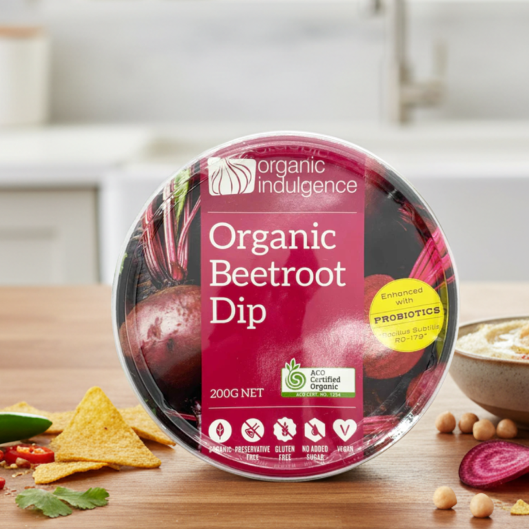 Organic Indulgence Beetroot Dip 200g - Buy Online Sydney | Frozberries