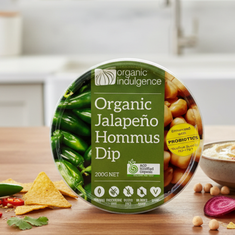 Organic Indulgence Jalopeno Dip 200g - Buy Online Sydney | Frozberries