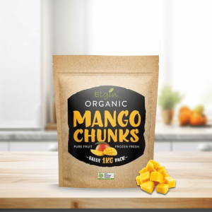 Elgin Organic Mango Chunks Bulk 10 x 1kg @ $16.50/kg - Buy Online Sydney | Frozberries