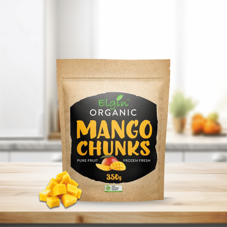 Elgin Organic Mango Chunks 350g - Buy Online Sydney | Frozberries