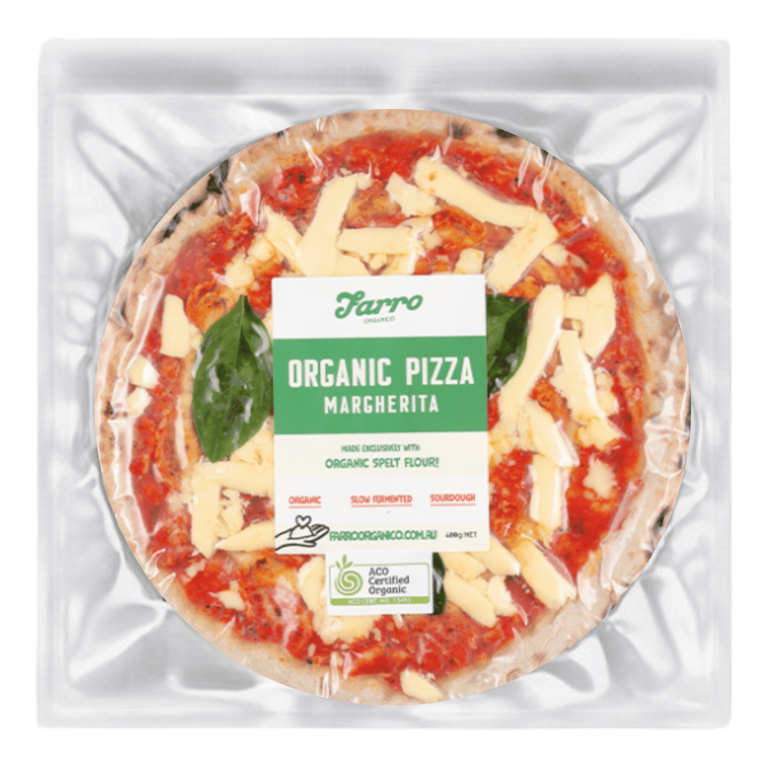Farro Organic Spelt Pizza Margherita 10 Inch - Buy Online Sydney | Frozberries