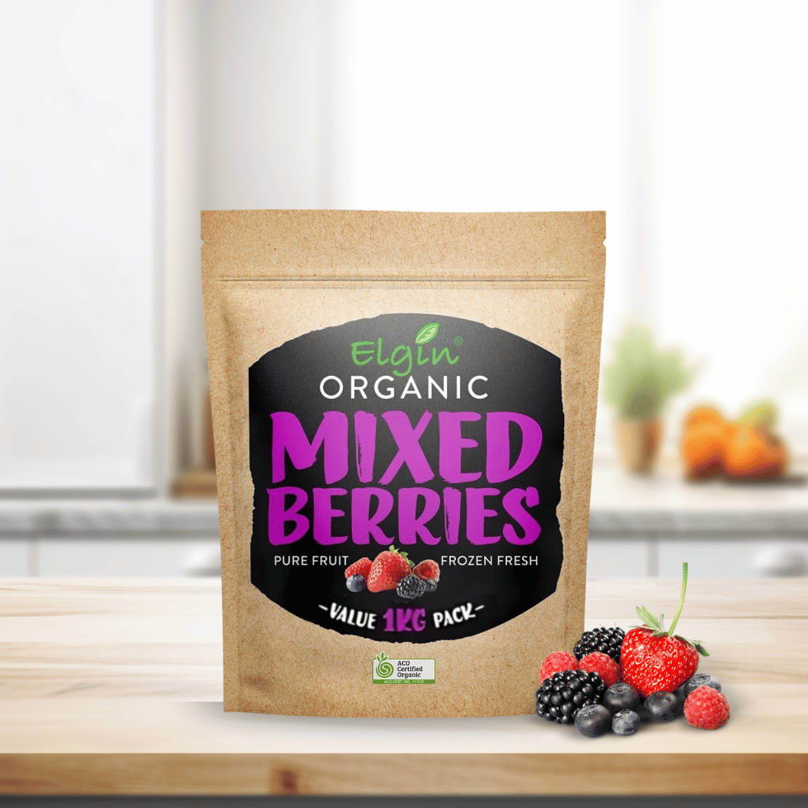 Elgin Organic Mixed Berries Bulk 10 x 1kg @ $18.50/kg - Buy Online Sydney | Frozberries