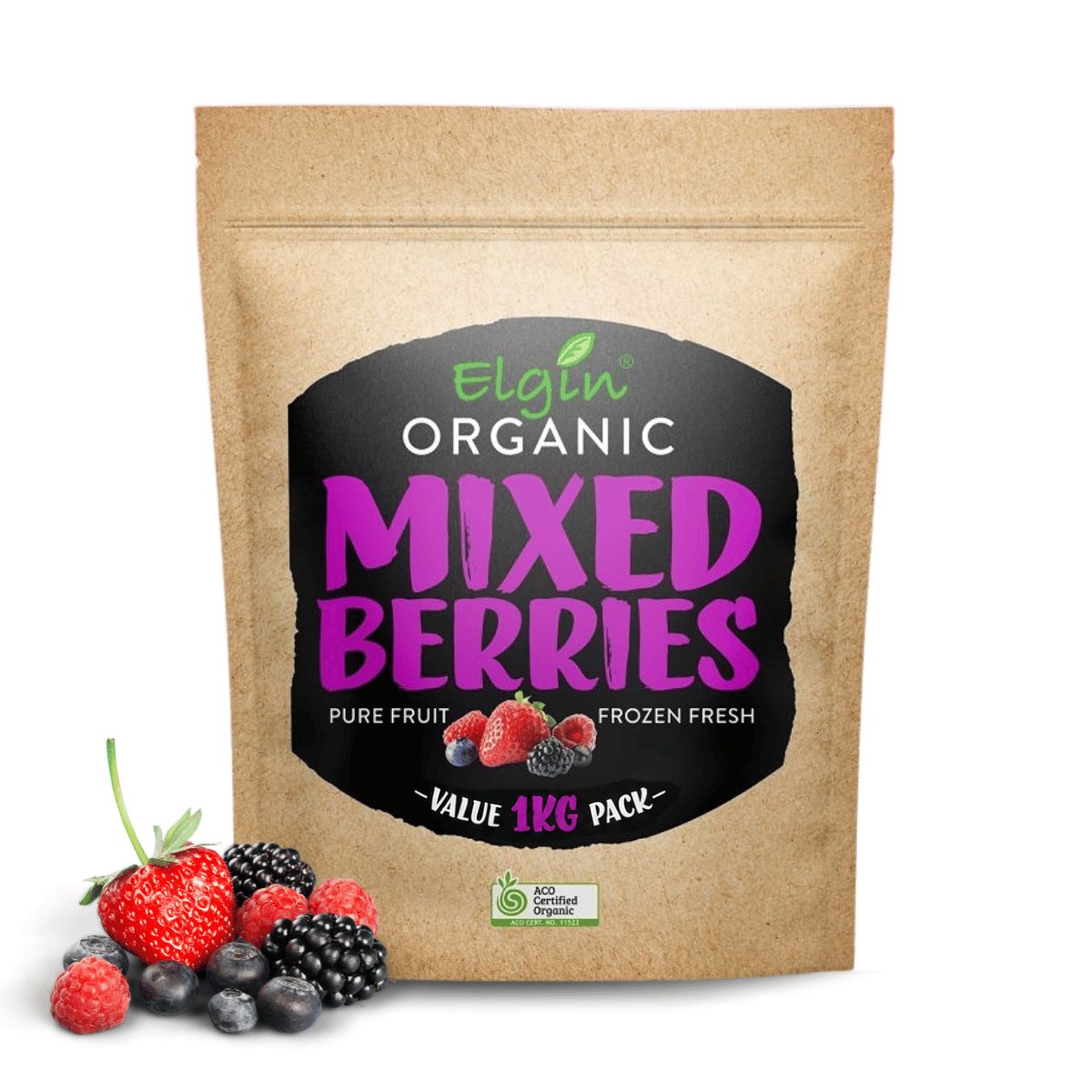 Elgin Organic Mixed Berries 1kg - Buy Online Sydney | Frozberries