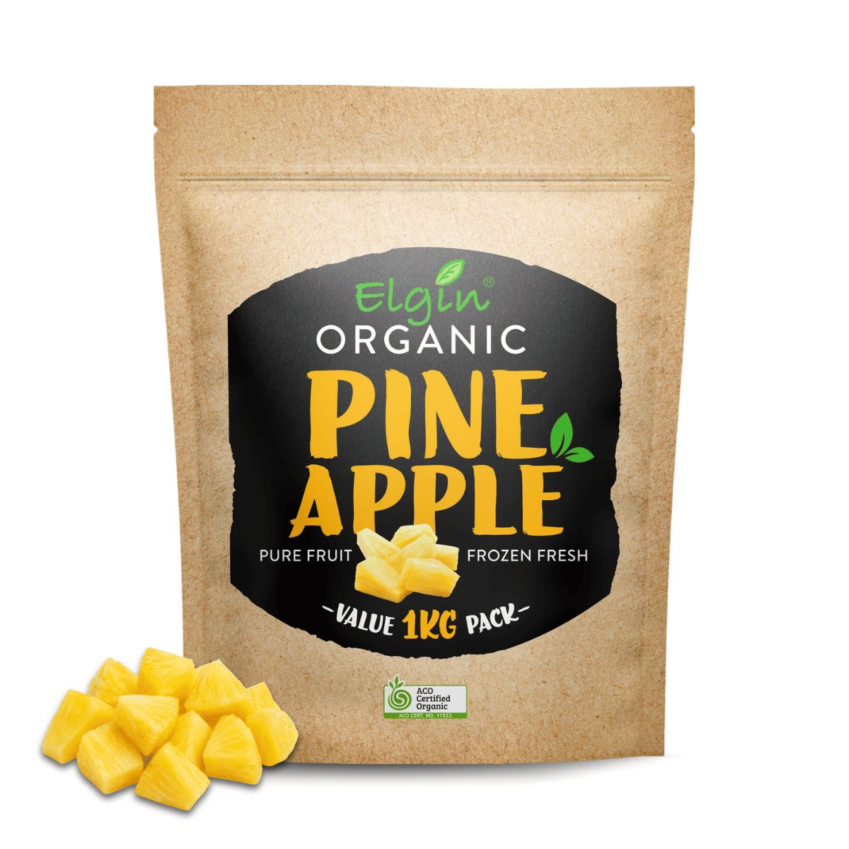 Elgin Organic Pineapple 1Kg - Buy Online Sydney | Frozberries