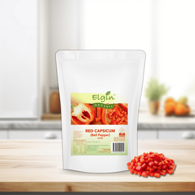 Elgin Organic Red Capsicum Dice 350g - Buy Online Sydney | Frozberries