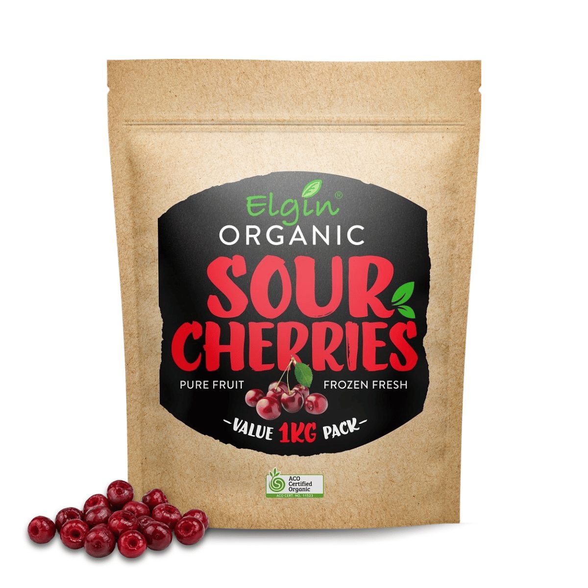 Elgin Organic Sour Cherries 1kg - Buy Online Sydney | Frozberries