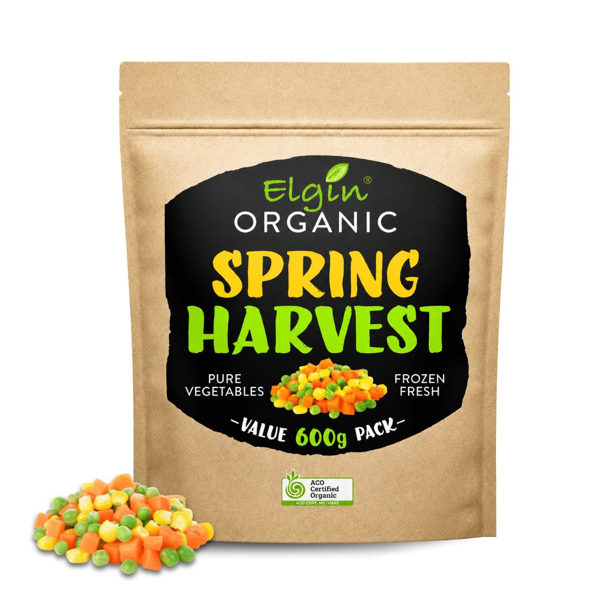 Elgin Organic Spring Harvest 600g - Buy Online Sydney | Frozberries