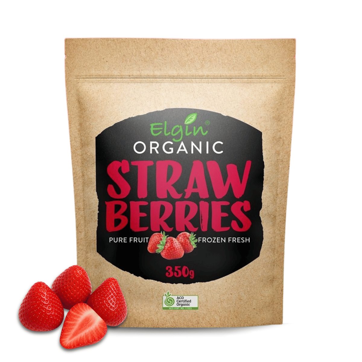Elgin Organic Strawberries 350g - Buy Online Sydney | Frozberries