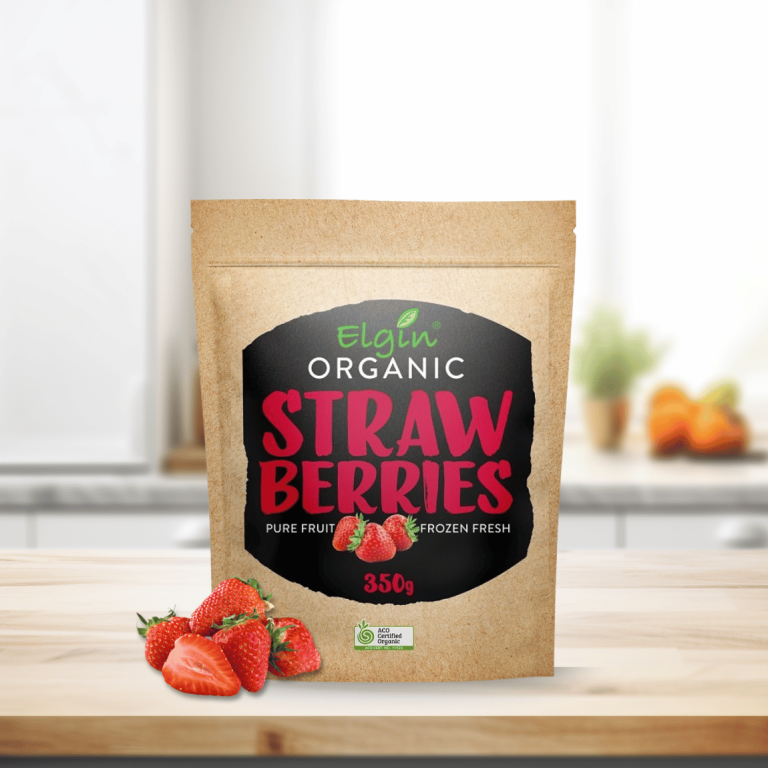 Elgin Organic Strawberries 350g - Buy Online Sydney | Frozberries