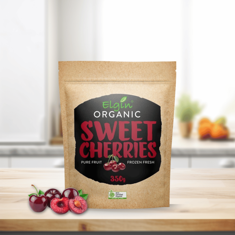 Elgin Organic Sweet Cherries 350g - Buy Online Sydney | Frozberries