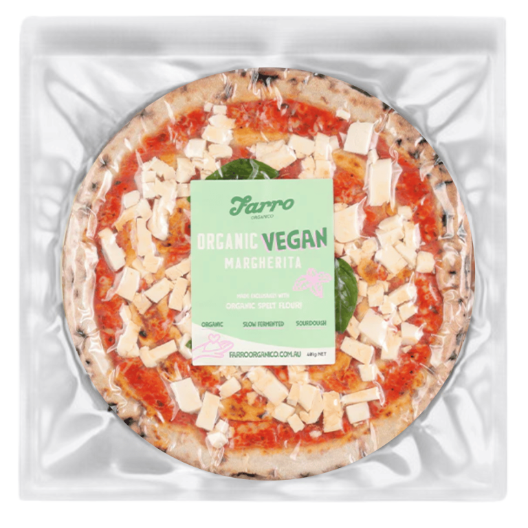 Farro Organic Spelt Pizza Vegan Margherita 10 Inch - Buy Online Sydney | Frozberries