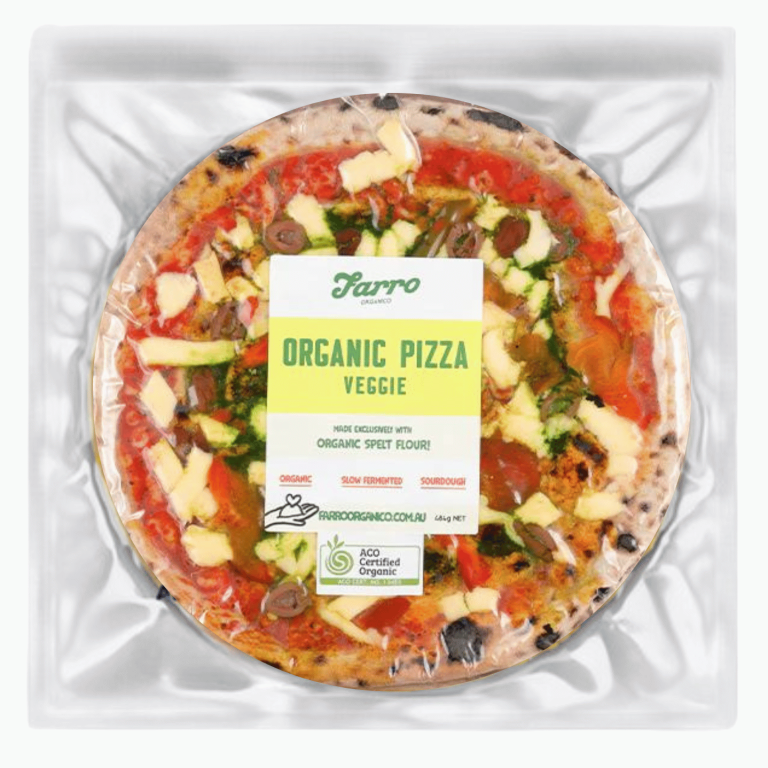 Farro Organic Spelt Pizza Veggie 10 Inch - Buy Online Sydney | Frozberries