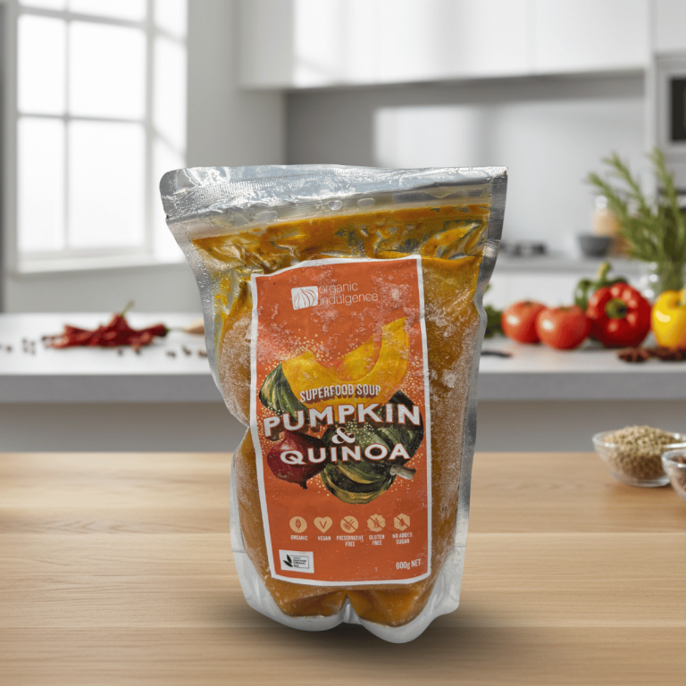 Organic Indulgence Pumpkin and Quinoa Soup 600g - Buy Online Sydney | Frozberries