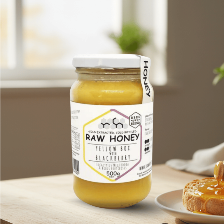 Raw Honey Yellow Box with Blackberry 500g - Buy Online Sydney | Frozberries