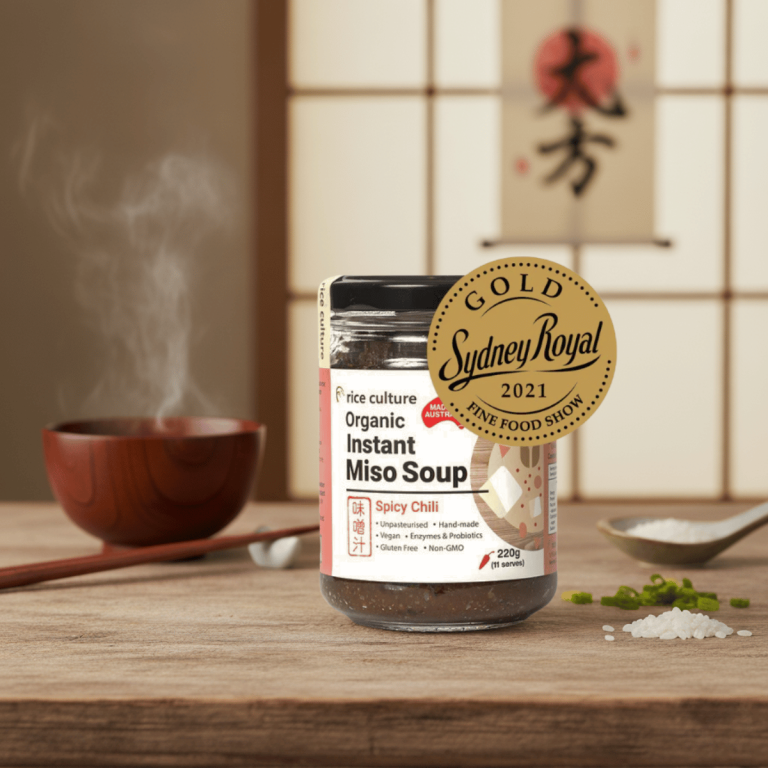 Rice Culture Organic Instant Miso Soup Spicy Chilli 220g - Buy Online Sydney | Frozberries