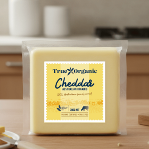 True Organic Cheddar 200g - Buy Online Sydney | Frozberries