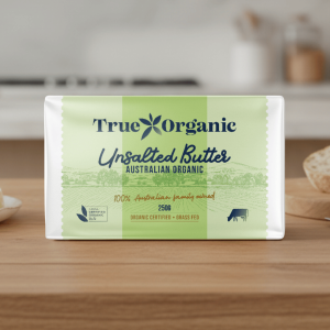 True Organic Unsalted Butter 250g - Buy Online Sydney | Frozberries