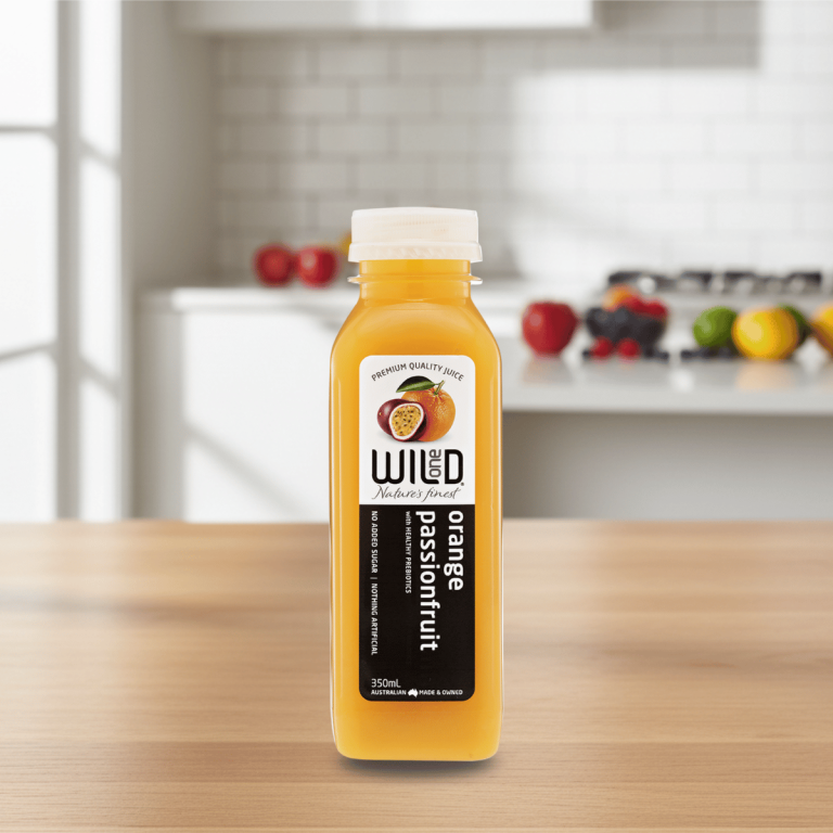 Wild One Premium Orange Passionfruit Juice 350ml - Buy Online Sydney | Frozberries