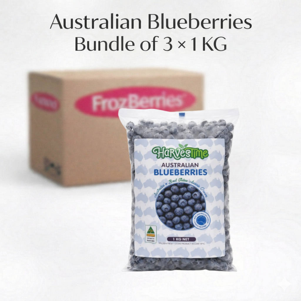 Harvestime Australian Blueberries Bundle 3 x 1kg @ $9.98/kg - Buy Blueberries Online Sydney NSW | Frozberries