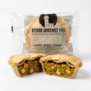 Byron Gourmet Curry Spelt Vegani Pie - Buy Product Online Sydney NSW | Frozberries