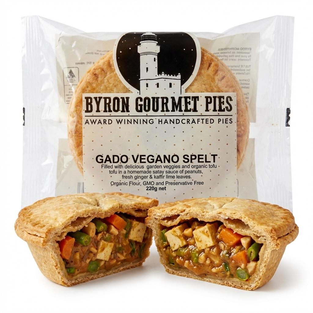 Byron Gourmet Vegan Gado Vegano Pie - Buy Product Online Sydney NSW | Frozberries
