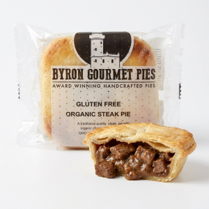 Byron Gourmet Gluten Free Organic Steak Pie - Buy Product Online Sydney NSW | Frozberries