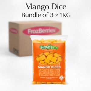 Harvestime Mango Dice Bundle 3 x 1kg @ $8.32/kg - Buy Mango Online Sydney NSW | Frozberries