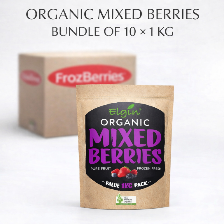 Elgin Organic Mixed Berries Bulk 10 x 1kg @ $18.50/kg - Buy Mixed berries Online Sydney NSW | Frozberries