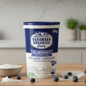 Barambah Organics Blueberry Yoghurt 200g - Buy Online Sydney | Frozberries