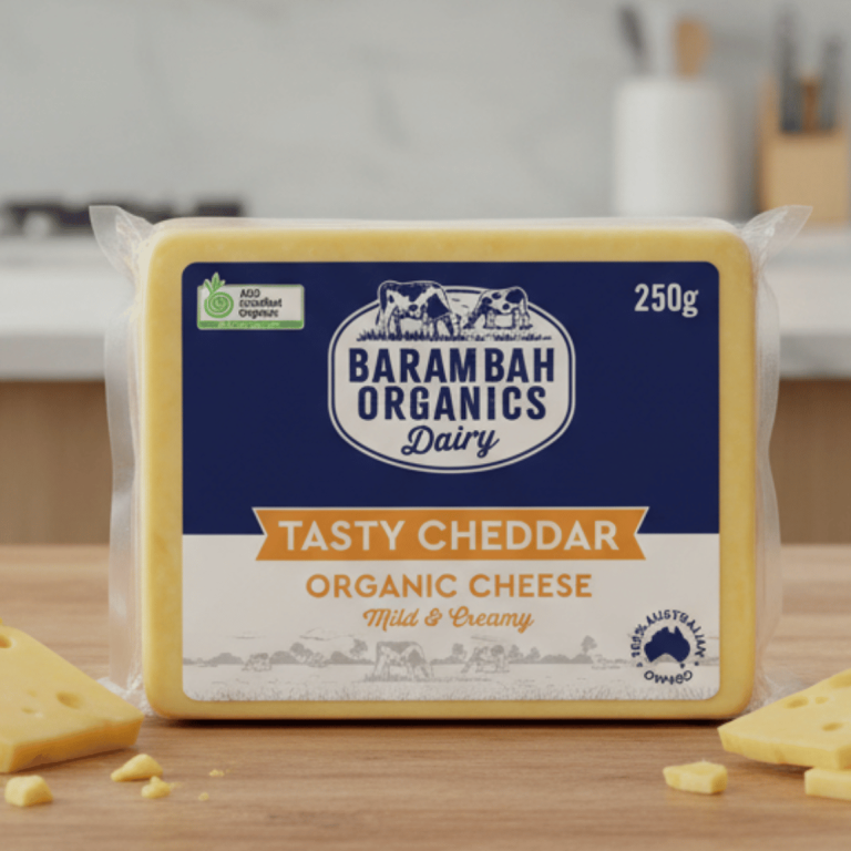 Barambah Organics Block Cheddar 250g - Buy Online Sydney | Frozberries