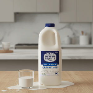 Barambah Organics Full Cream Milk 2 Litre - Buy Online Sydney | Frozberries