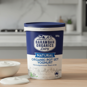 Barambah Organics Natural Yoghurt 500g - Buy Online Sydney | Frozberries